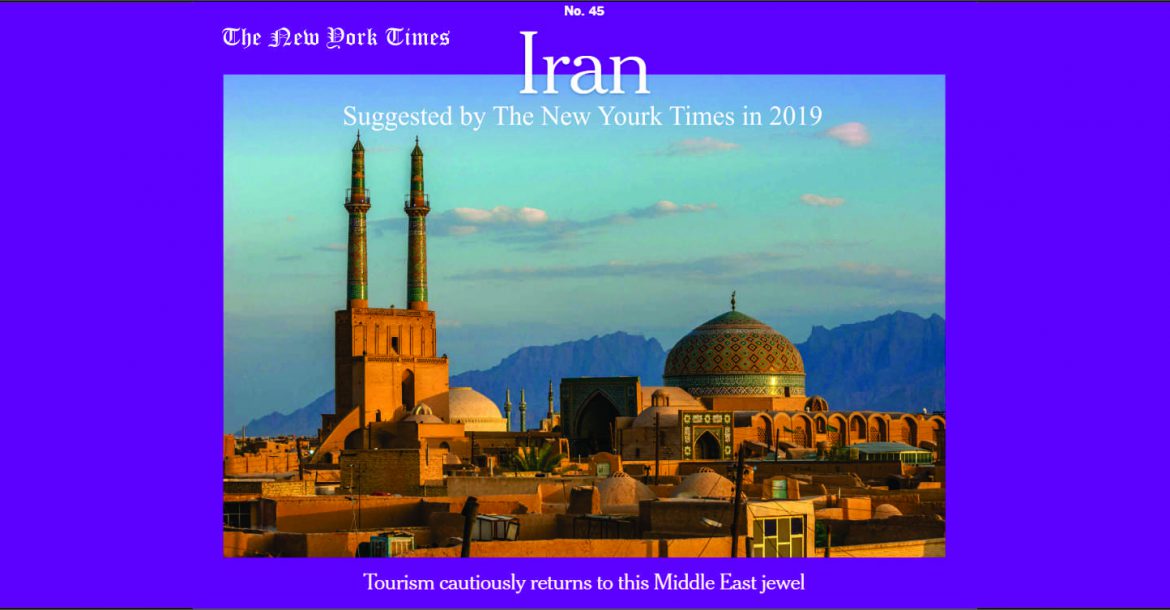 Iran on the List of New York Times’ 52 Places to go in 2019